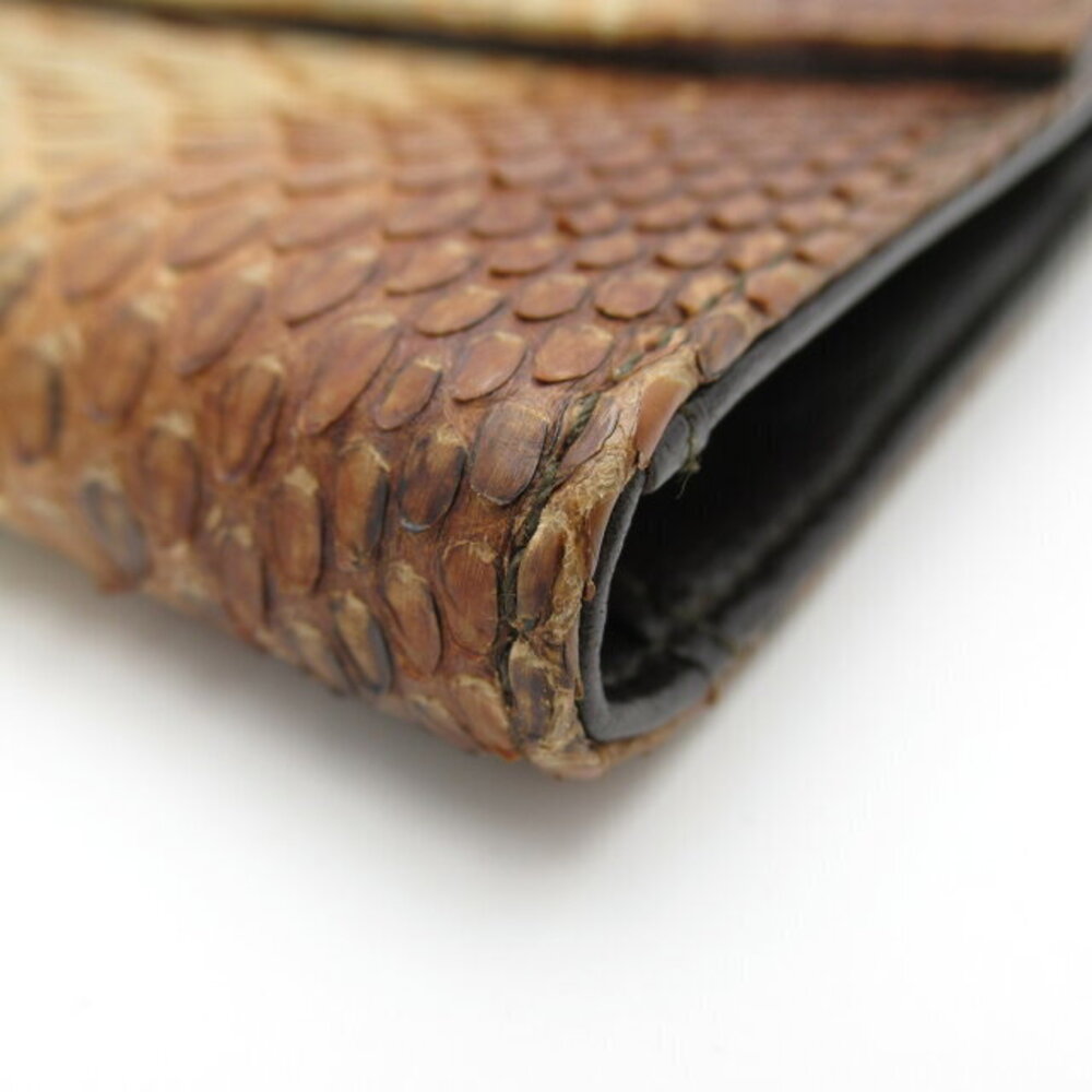 Prada bifold wallet brown python leather Wallet - image 8